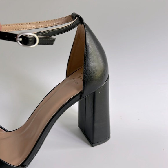 A New Day Shelly Women's Block Heel Open Toe Sandals Memory Foam Black - Picture 7 of 14